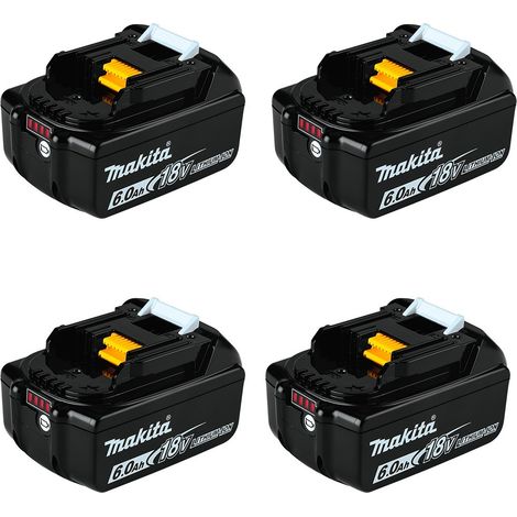 Pack de 4 baterías MAKITA BL1860 (18V - 6,0 Ah) (1/2)