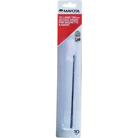 Lama ricambio acciaio 65mn seghetto a mano 130mm