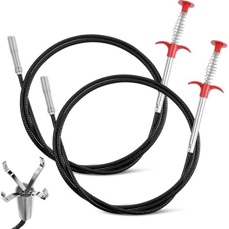 2 Pinces À Griffes Flexibles 200cm Furet Déboucheur Pour Espaces Confines Furet Professionnel Pour Extraire Les Objets Bloqués Dans Les Tuyaux Et Recoins (1/5)