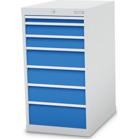 Schubladenschrank, Tiefe 736 mm, R 18-24, Schubladenanzahl: 7 Maße in mm (BxTxH): 555 x 736 x 1019 (1/3)