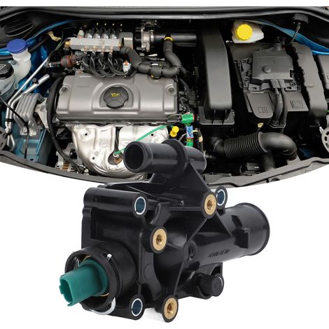 (T06) Thermostatgehäuse mit Sensor, kompatibel mit Peugeot 308 1.6 (ab 2008) (1/5)