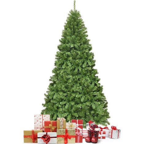 Pour maison ou magasin, une déco de Noël réaliste avec arbre artificiel 7,5 ft à charnières et support pliable (1/5)