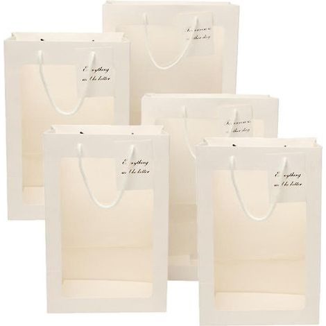 Lot de 5 sacs avec fenêtre (1/3)