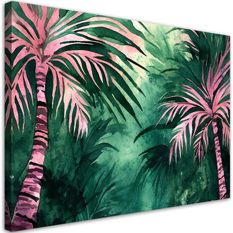 Tableau déco Jungle tropicale Palmiers 100x70 (1/5)