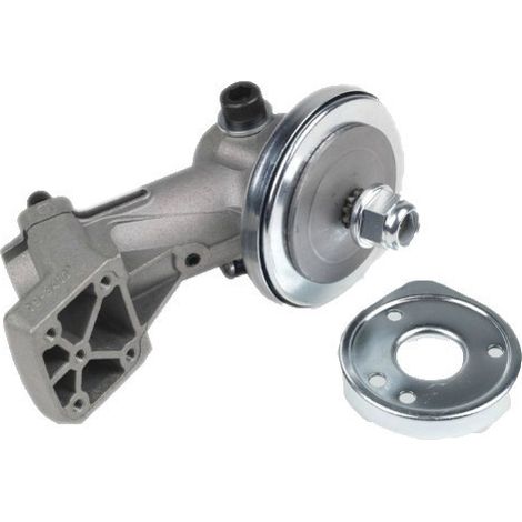 Renvoi d'angle adaptable pour débroussailleuse STIHL – Couleur gris métallisé – Pour coupe précise et nette – Compatible modèles fs160 à fs480