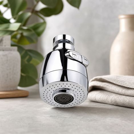 360° Swivel Tap Aerator, 2 Modes, Stainless Steel, Ø18-24mm, Kitchen, Bathroom, Residential (1/5)