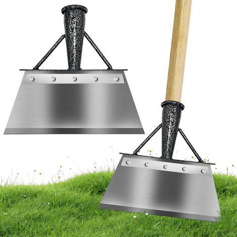 Pelle de Nettoyage de Jardin Multifonction, Multifonctionnelle Outil de désherbage, Pelle à Gace Plate en Acier de Désherbage, Outil de DéSherbage Agricole pour Jardin (1/5)