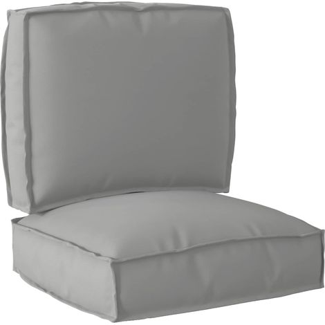 Palettenkissenset 2 pcs Grau Oxford-Stoff