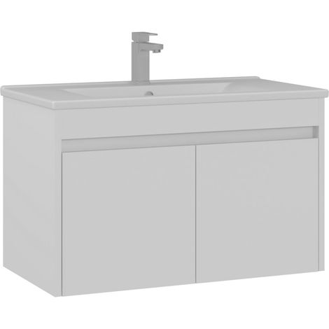 Mobile lavabo "Side 85 v2" - 85 x 45 x 52 cm - Bianco opaco (1/3)