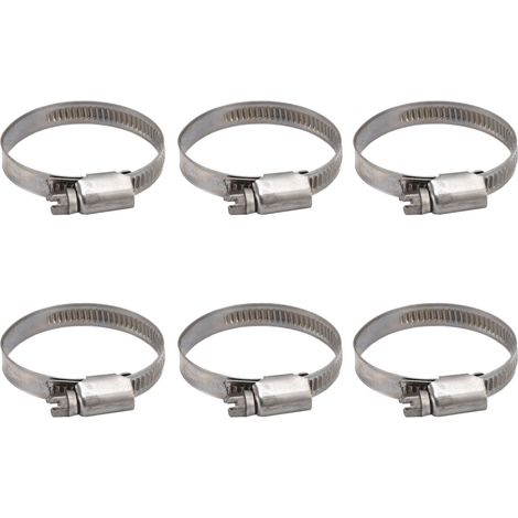 30 colliers de serrage tuyau ajustables style allemand inox 304 pour durite carburant tube 27-51 mm (1/5)