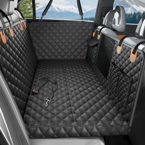 Housse de siège de voiture pour chien, hamac à fond rigide pour voiture, imperméable, antidérapant, résistant aux rayures, pliable, extension de siège arrière pour peut supporter 181,4 kg