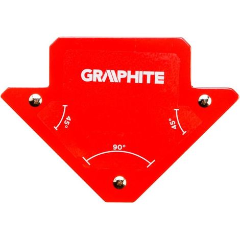 Ángulo magnético de soldadura de 82 x 120 x 13 mm, capacidad de carga de 11,4 kg.