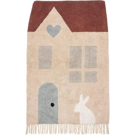 Tapis d'intérieur pour enfant en coton 100 x 150 cm (1/2)