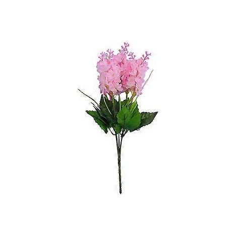 Bouquets de fleurs artificielles glycine et jacinthe en vrac pour vase, décoration intérieure et extérieure, jardin, hôtel, fête, mariage (rose)