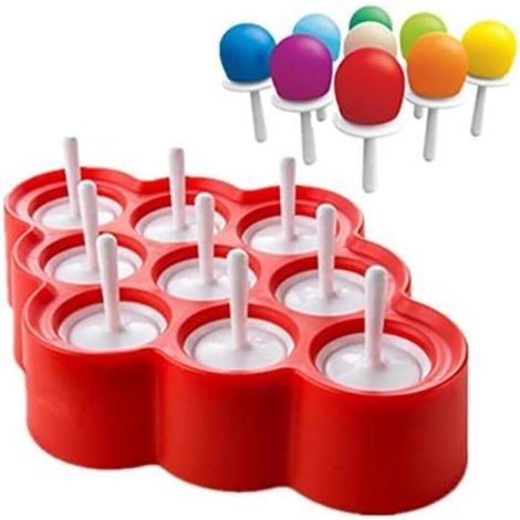 Moule à glace en silicone sans BPA - Excellent outil de cuisine pour faire des sucettes glacées en été pour vos enfants (1/5)