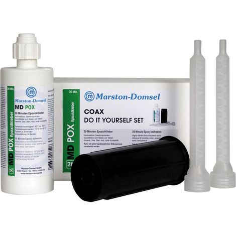 Adesivo epossidico MD-Pox 30 min 1: 1 doppia siringa 150g (Per 6)