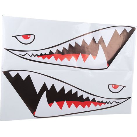 Autocollant léger en forme de dents de requin pour portière extérieure de voiture, camionnette ou bateau. (1/5)