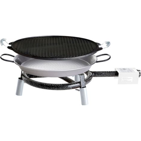 Paella World Trekking Line Set 1 mit Brenner, Paella-Pfanne und Grillpfanne Ø 30 cm (1/5)