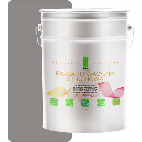 VERNICE PER FACCIATE AL SILICONE GRIGIO SCURO 10L (1/5)