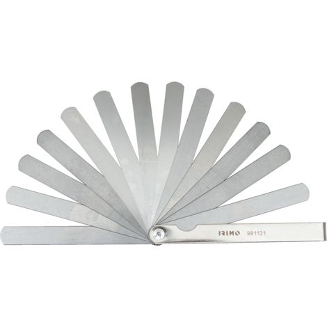 Herramienta de medición irimo calibre de espesores 20 hojas 0,05 a 1 mm