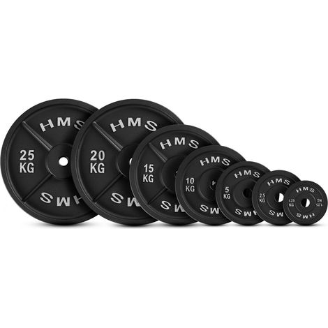 20 Kg Cast Iron Weight Plate, 31 mm Hole, Black (1/5)
