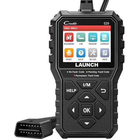 CR529 OBD2-Scanner, Autodiagnosetool zum Ausschalten der Motorkontrollleuchte, Bestehen des Emissionstests, Codeleser, erweiterte Version von CR319 mit AutoVin, DTC-Suche