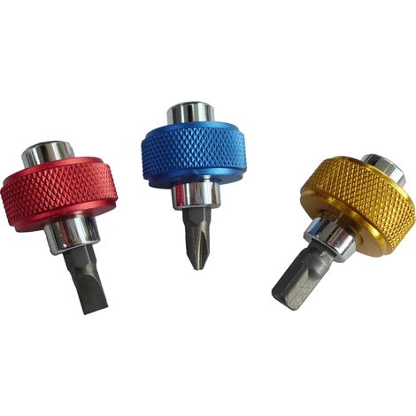 Masidef member of the würth group CON:P B20703 Set inserti/giraviti a manopole con adattotori 6 pezzi, argento (1/3)