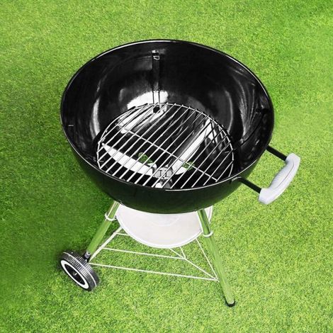 7440 34CM Grille de Cuisson en Acier Nickelé Brillant pour Weber Charcoal Kettle 47CM Barbecue charbon Grils, Weber One-Touch, (1/3)