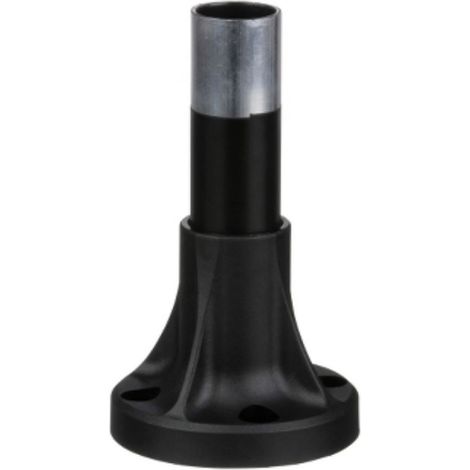 Tubo+zoccolo l=80mm - alluminio nero - XVB - XVBZ02 (1/2)