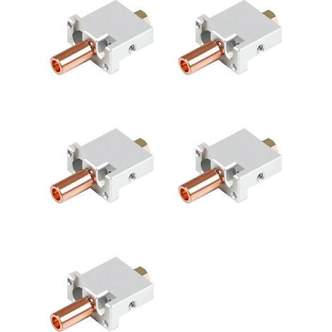 5x für FLSUN V400 3D-Drucker Hotend Düse Extruder Teile Druckkopf Messing Heizblock Hals kupferplattiert()