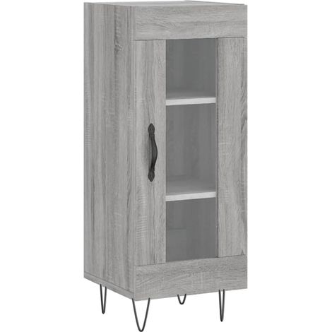 Credenza credenza cassettiera mobile contenitore organizer cucina soggiorno soggiorno Sonoma 34,5 x 34 x 90 cm derivati del legno grigio 020036307