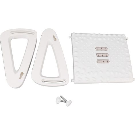 Eosnow Unter dem Schreibtisch Footstütze 6 Höhenverstellbare ergonomische Fußhocker mit Massagestruktur und Roller für Büro weiß