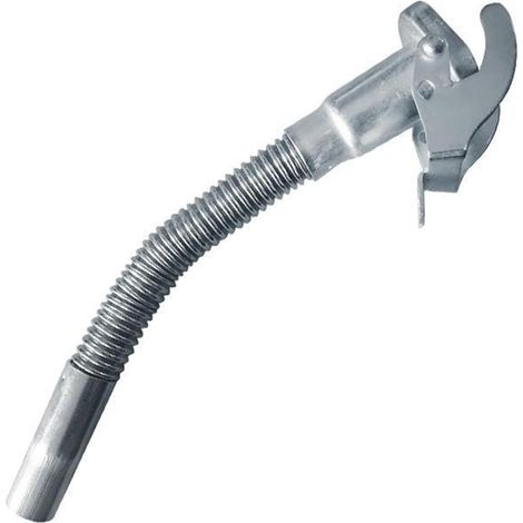 Bec Verseur Flexible pour Bidons de Carburant,Bec Verseur Jerrican Metal,Bec Flexible pour Jerrican avec Valve Anti-débordement,Tuyau De Guidage De Baril D'huile en Acier Au Carbone (1/5)