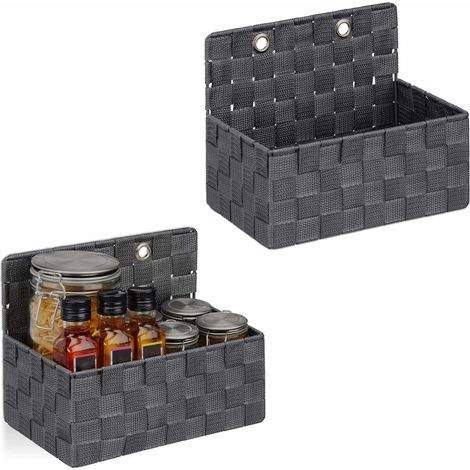Hangende aufbewahrungskorbe 2er set - wandorganizer