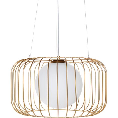 Hängeleuchte BAIROA Metall Gold