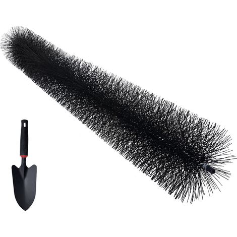 Mophorn Cepillo para Canalones 20 Piezas Longitud Total de 18,3 m Diámetro de 110 mm Protector de Hojas Cepillo de Limpieza para Canalones de 12,7 cm Elimina Fácilmente Hojas y Escombros del Techo