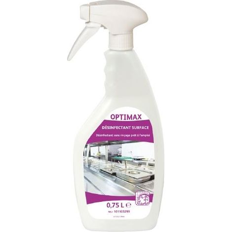Optimax désinfectant surfaces flacon de 750ml - lot de 3 Colis de 6 - Diversey
