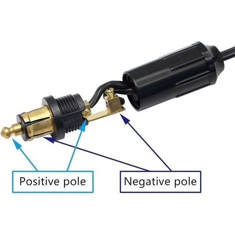 DIN Hella Powerlet Stecker für Zigarettenanzünder 18AWG Europäischer Stecker DIN Zigarettenanzünder Adapterstecker (45 cm)