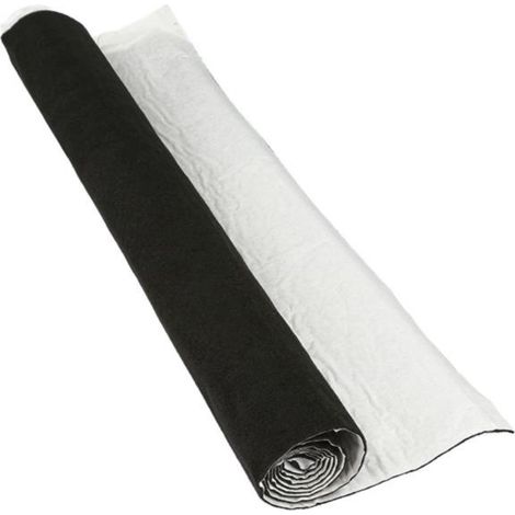 Toile de verre noir 1400 mm x 700 mm – Revêtement mural à peindre – Pour chantiers humides – 1 rouleau – ACV (1/2)