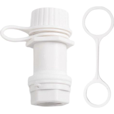 Bouchon de vidange fileté avec capuchon en plastique attaché pour glacières de 50 à 165 pintes, pièces de rechange pour bouchon de vidange de glacière (1/5)