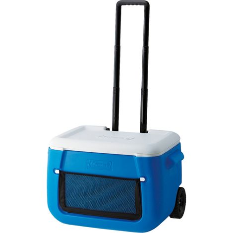 Coleman 50QT Poly-lite Wheeled Mesh Kühlbox ,blau/weiß (1/5)