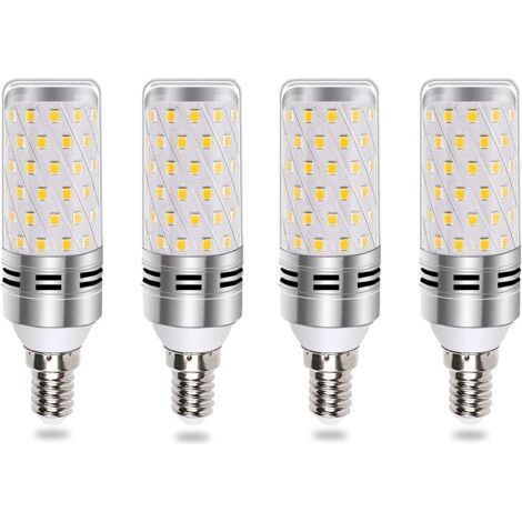 Ampoules LED à économie d'énergie, équivalentes à des ampoules halogènes de 100 W et 120 W, culot E14 non dimmable, blanc froid 6 000 K, 1 600 lm, IRC 80+, éclairage à 360°.-AquaForge (1/5)