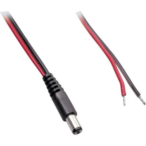 BKL Electronic 075101 Cavo per bassa tensione Spina a bassa tensione - Estremità aperta 5.50 mm 2.10 mm 0.50 m 1 pz. (1/2)