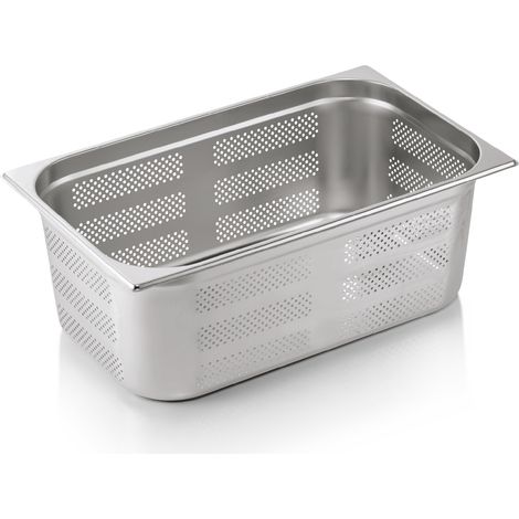 Bac GN 1/1 ECO en Acier Chrome 28 L P 200 mm Lot de 6 - Was Germany