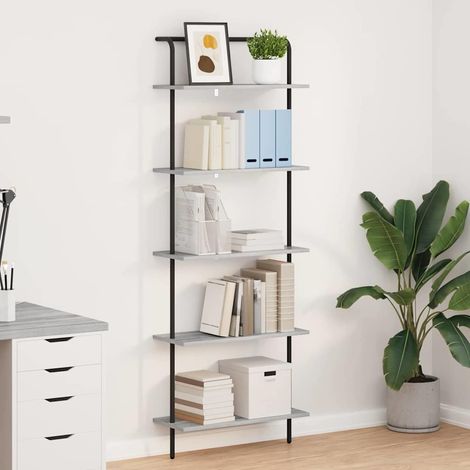 Bücherregal Graues Sonoma 60 x 24 x 168 cm Holzwerkstoff