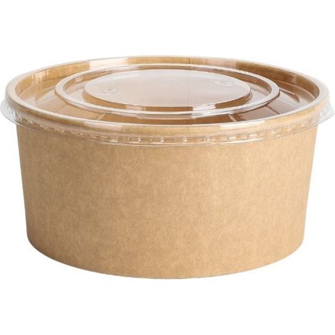 Bol à Salade Kraft - 1300 ml - Lot de 50 (1/5)