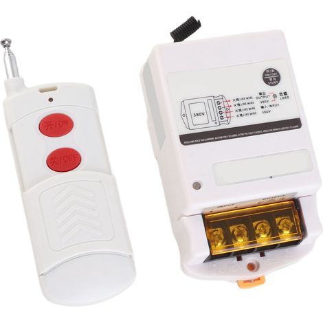 Interrupteur à distance BERM sans fil RF longue portée, à apprentissage intelligent, pour pompe à eau 380 V CA (1/5)