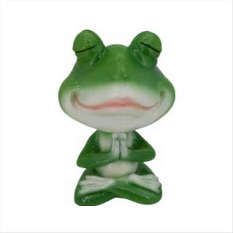Pot de plantation intérieur extérieur pot de fleur Yoga Frog pot de plantation (1/5)