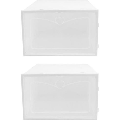 2 Stück Schuhaufbewahrungsboxen