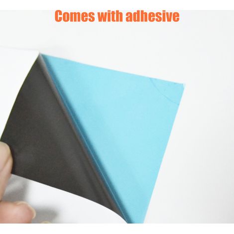 Autocollants pour tableau blanc auto-adhésifs, feuilles effaçables à sec, stickers muraux à décoller et coller pour murs, portes, tables et tableaux noirs (1/5)